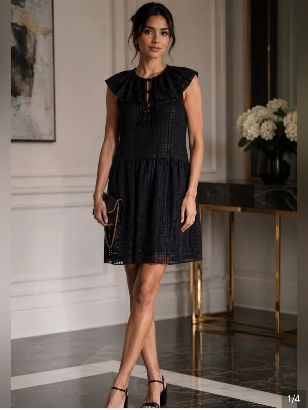 Rebecca Taylor Daybreak Checkered Sleeveless Dress